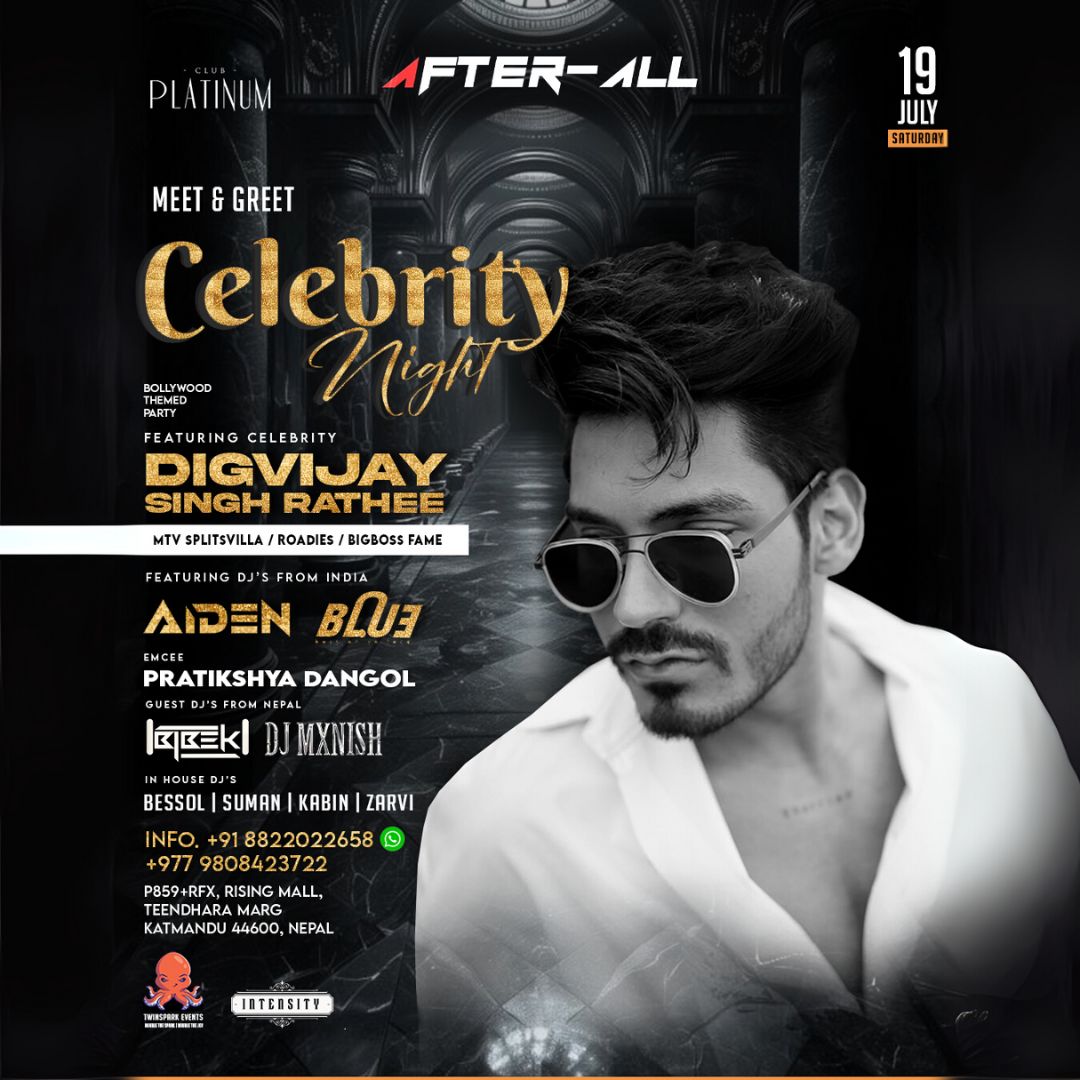 An Exclusive Bollywood Soirée at Club Platinum Featuring- Digvijay Rathe | DJ Aiden | DJ Blue