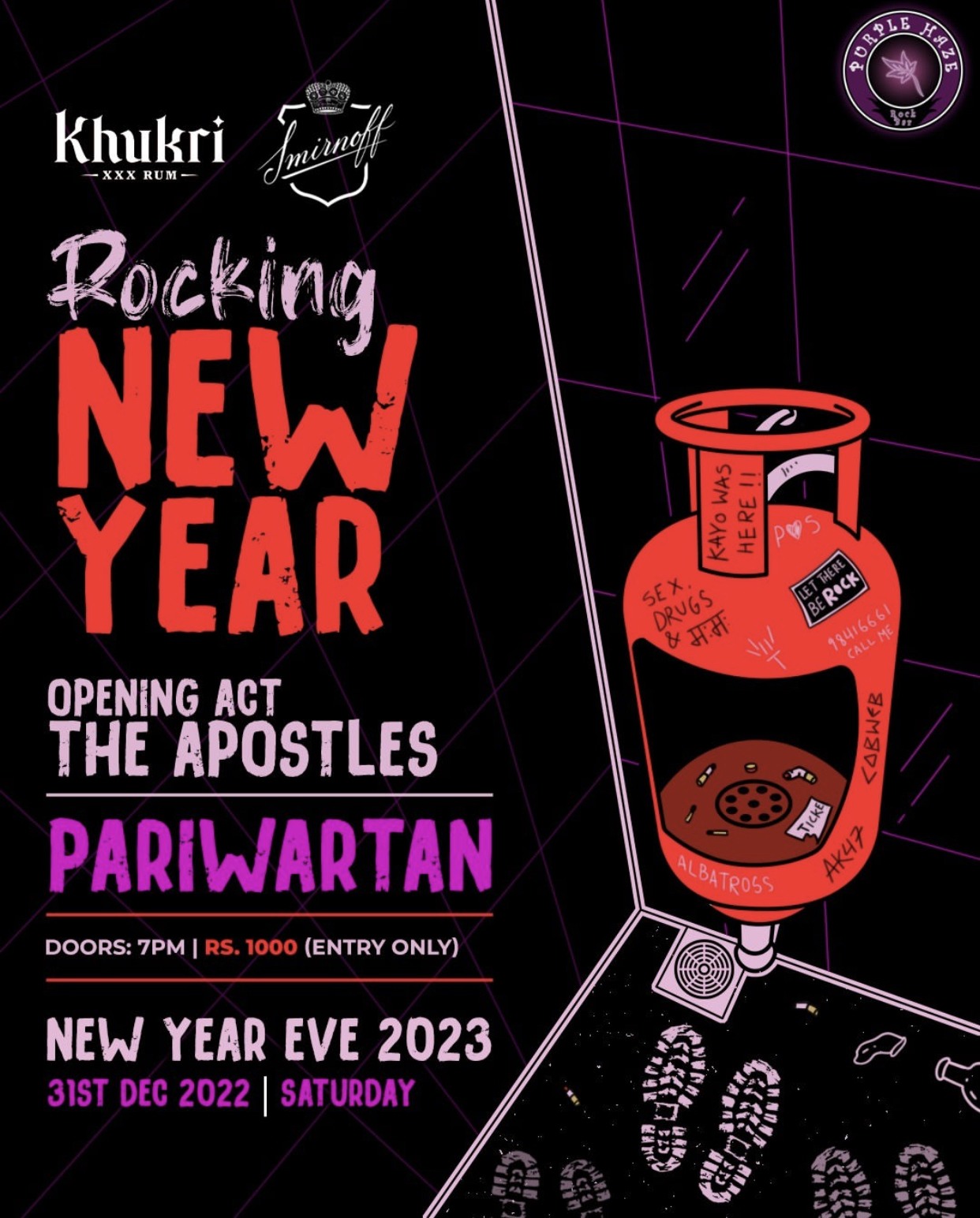 Rocking New Year At Purple Haze