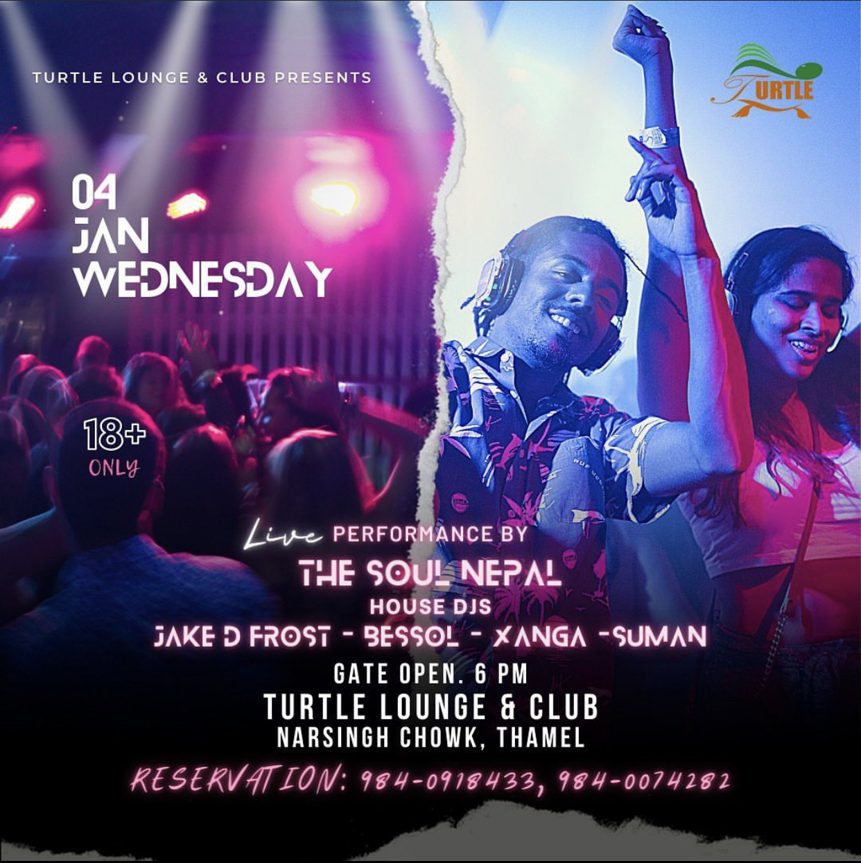 Live performance by The Soul Nepal at Club Turtle