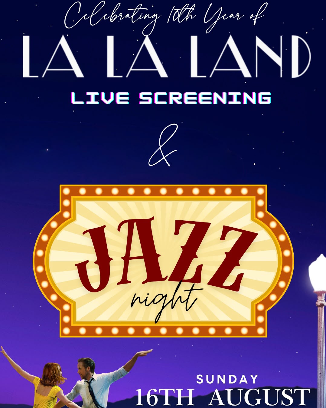 10 Year Anniversary La La Land Special Screening & Jazz Night