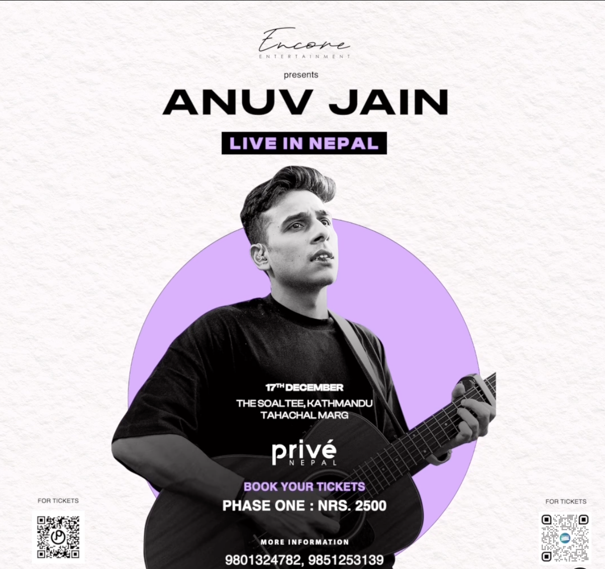 Anuv Jain LIVE @ Prive Nepal