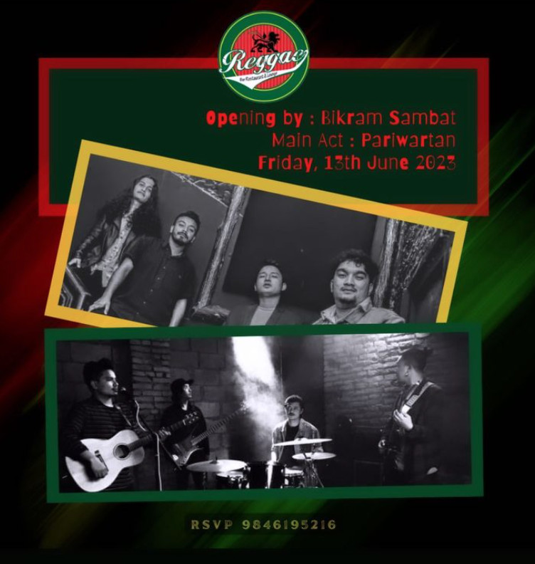 Pariwartan performing live at Reggae Bar