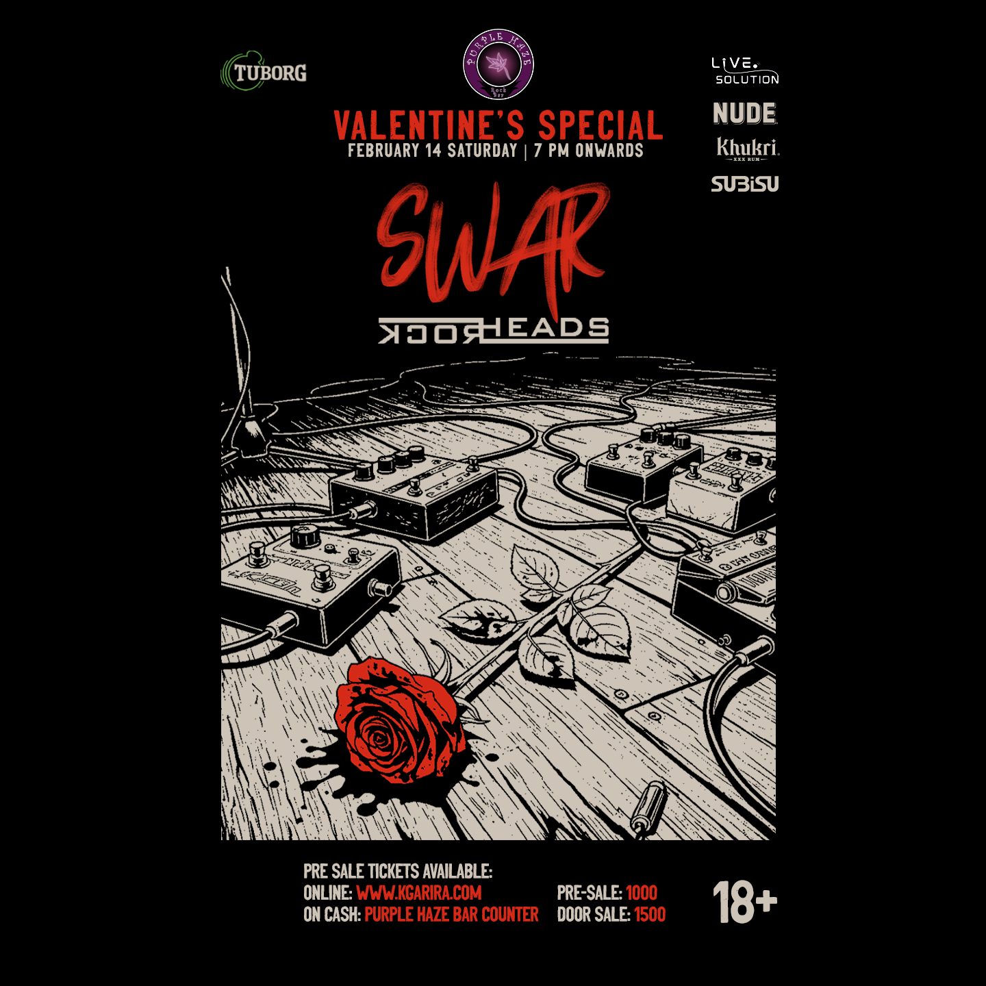 Valentine's Special at Purple Haze Ft. Swar | Rockheads
